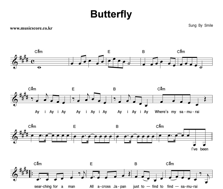 Smile Butterfly Ǻ