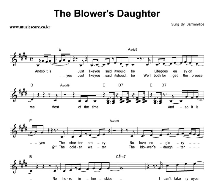 Damien Rice The Blower's Daughter  Ǻ