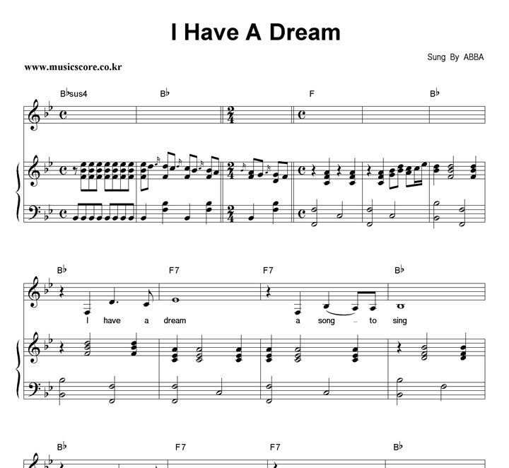 ABBA I Have A Dream ǾƳ Ǻ