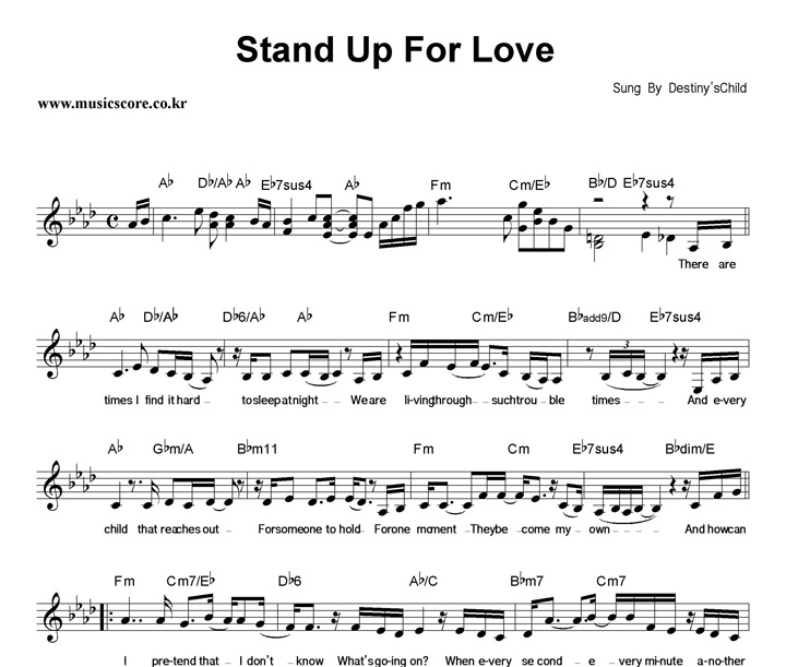 Destiny's Child Stand Up For Love Ǻ