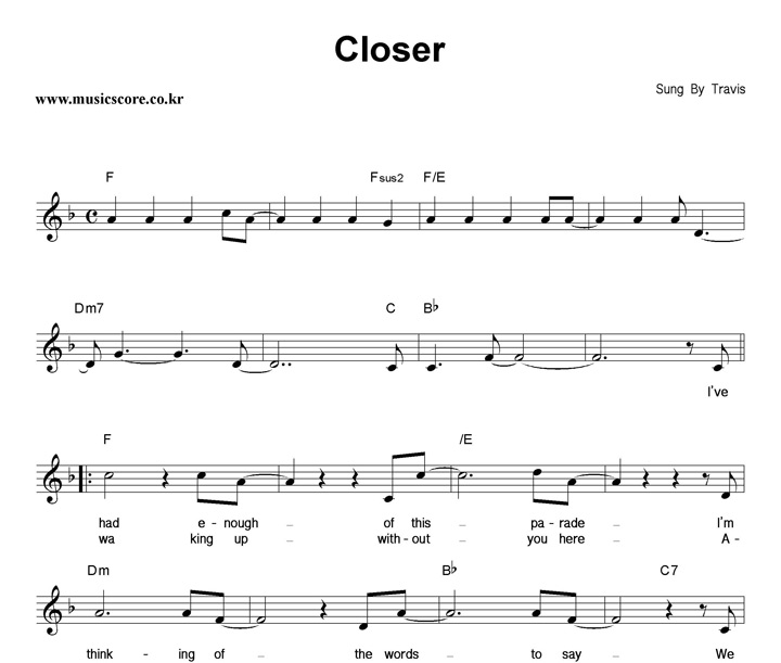 Travis Closer Ǻ