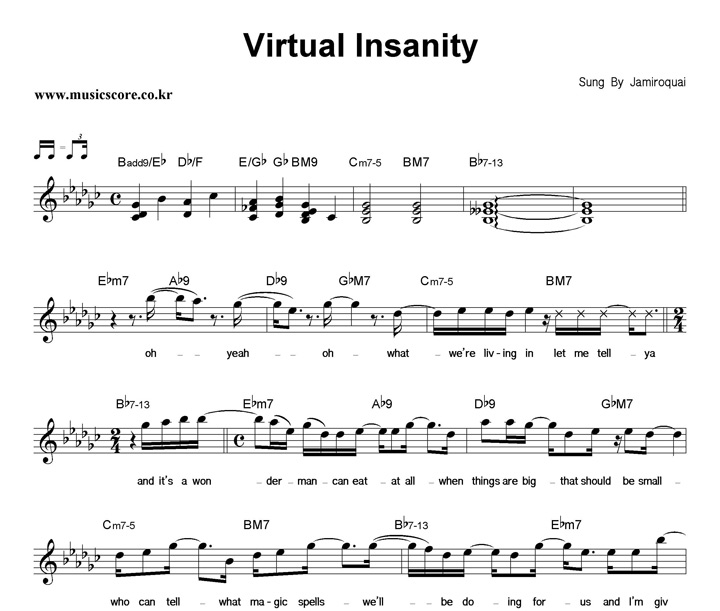 Jamiroquai Virtual Insanity Ǻ