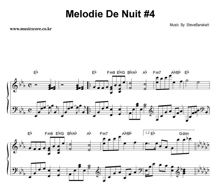 SteveBarakatt MelodieDeNuit#4 ǾƳ Ǻ