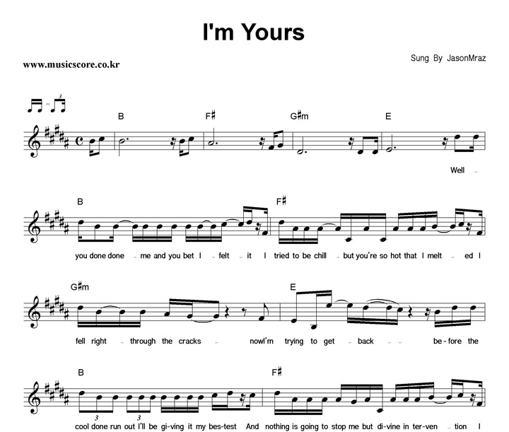 Jason Mraz I'm Yours Ǻ