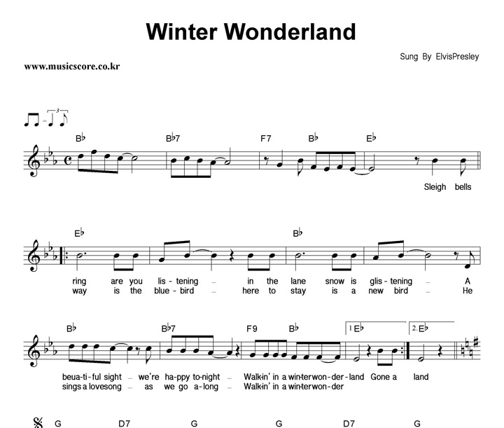 Elvis Presley Winter Wonderland Ǻ