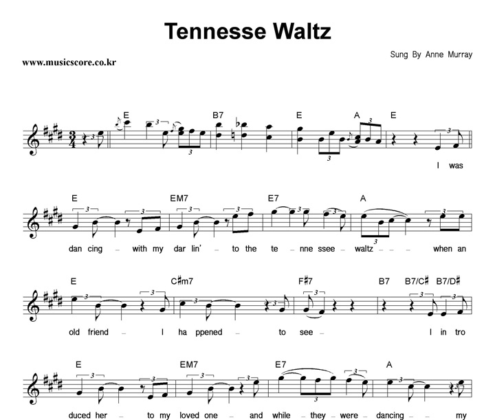 Anne Murray Tennesse Waltz Ǻ
