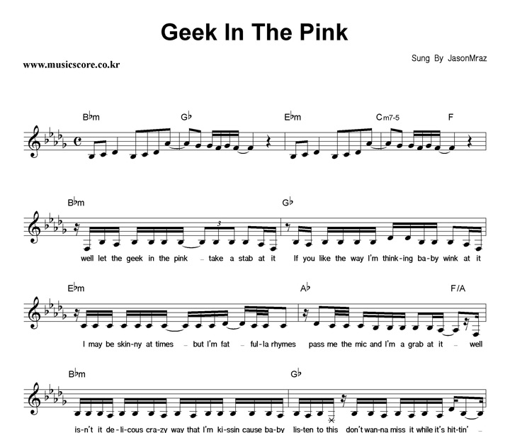 Jason Mraz Geek In The Pink Ǻ