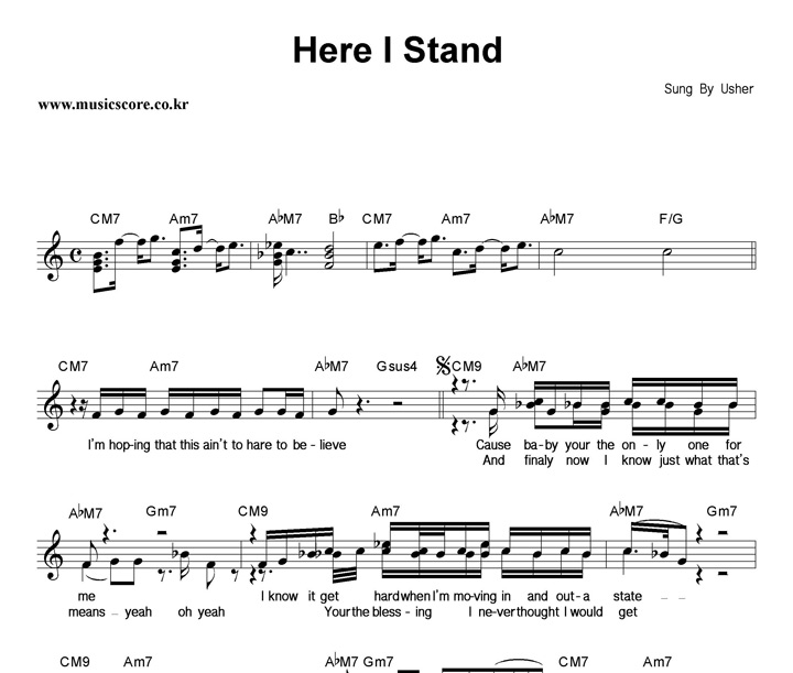 Usher Here I Stand Ǻ