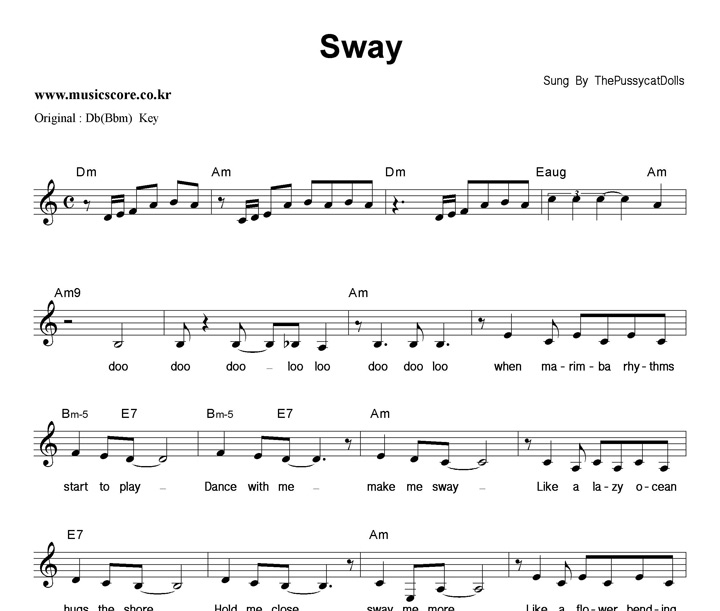 The Pussycat Dolls Sway  CŰ Ǻ