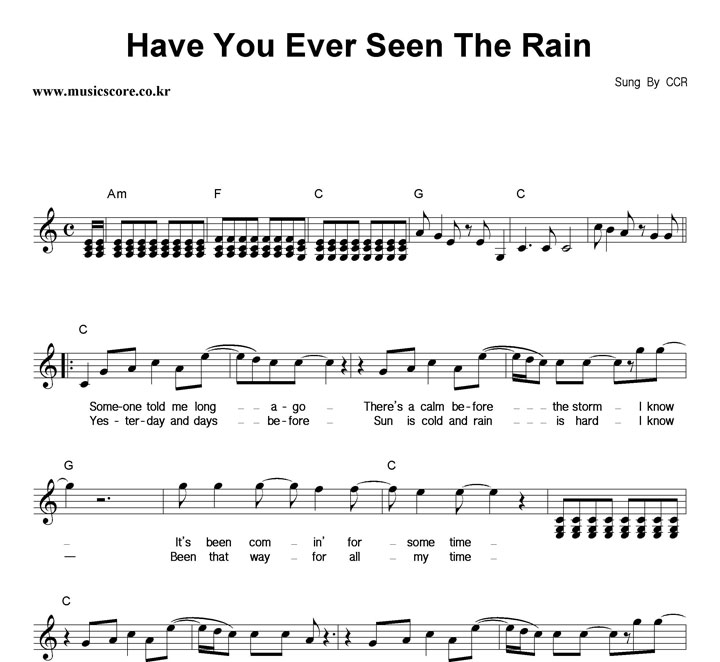 C.C.R Have You Ever Seen The Rain Ǻ