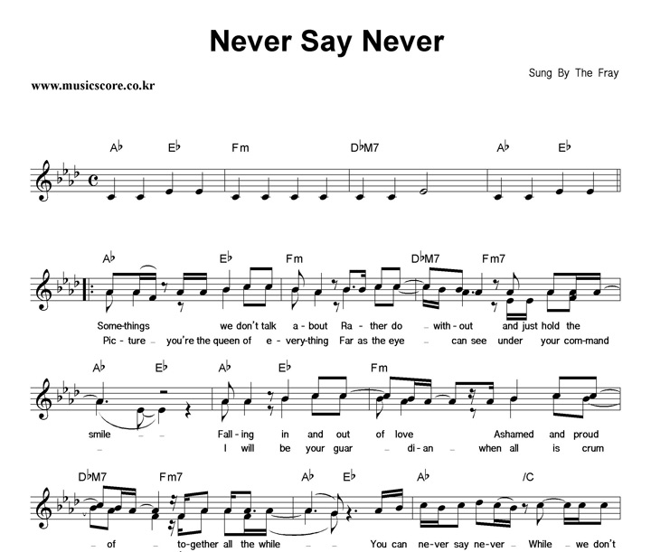The Fray Never Say Never Ǻ