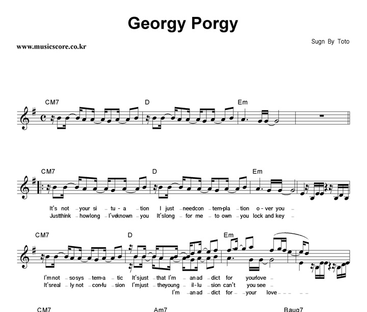 Toto Georgy Porgy Ǻ