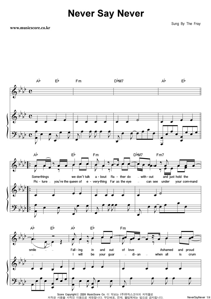 The Fray Never Say Never ǾƳ Ǻ