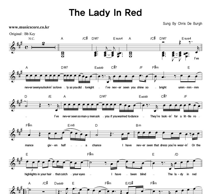 Chris De Burgh The Lady In Red  AŰ Ǻ