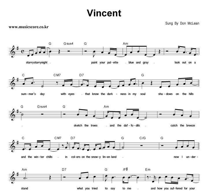 Don McLean Vincent Ǻ