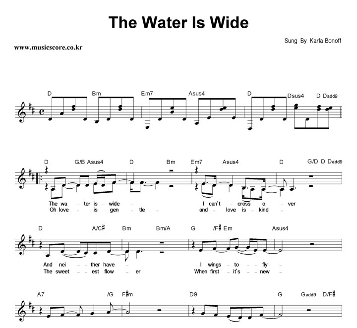 Karla Bonoff The Water Is Wide Ǻ