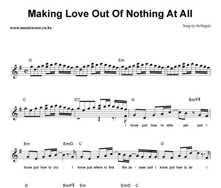 Air Supply Making Love Out Of Nothing At All Ǻ