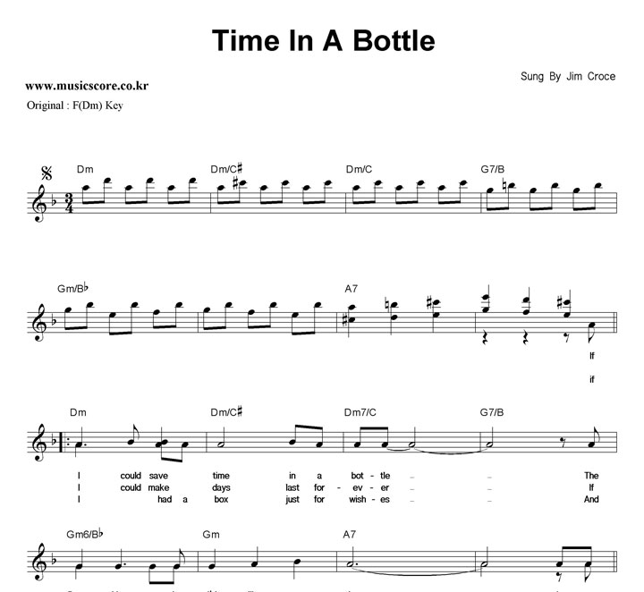 Jim Croce Time In A Bottle Ǻ