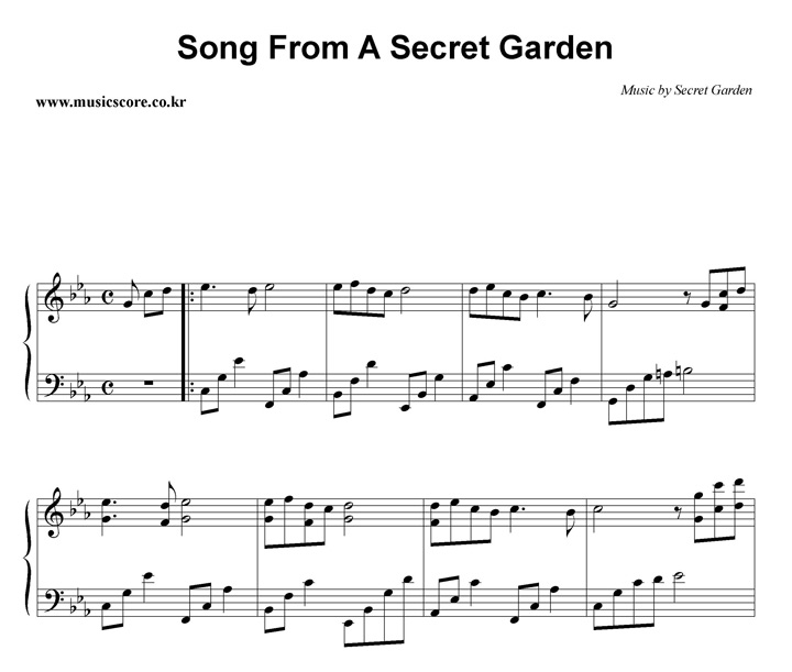 Secret Garden Song From A Secret Garden ǾƳ Ǻ