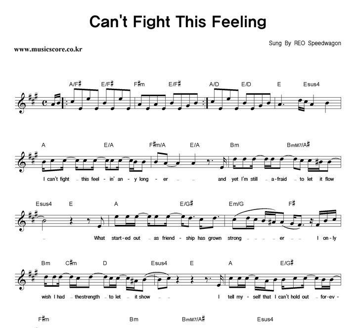 REO speedwagon Can't Fight This Feeling Ǻ