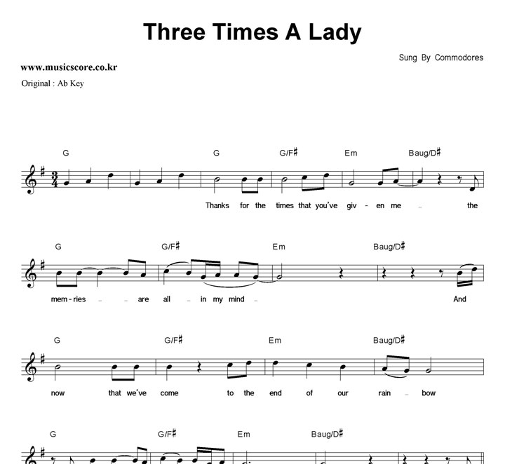 Commodores Three Times A Lady  GŰ Ǻ