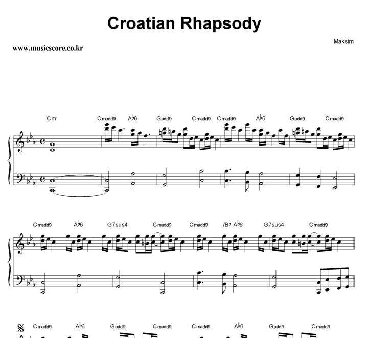 Croatian rhapsody maksim