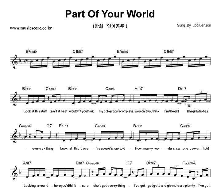 Jodi Benson Part Of Your World  Ǻ