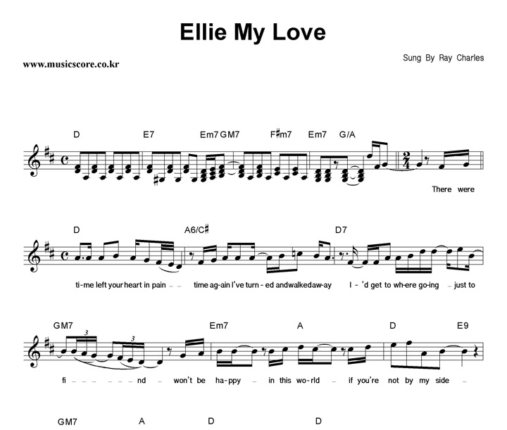 Ray Charles Ellie My Love Ǻ