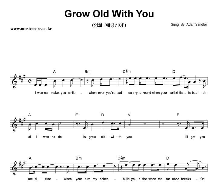 Adam Sandler Grow Old With You Ǻ
