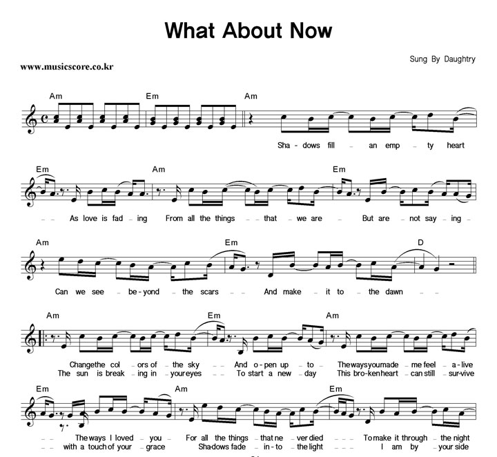 Daughtry What About Now Ǻ