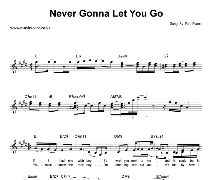 Faith Evans Never Gonna Let You Go Ǻ