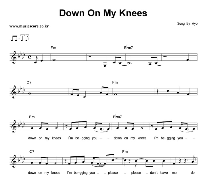 Ayo Down On My Knees Ǻ