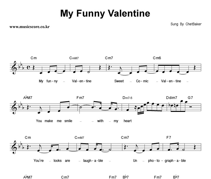 Chet Baker My Funny Valentine Ǻ