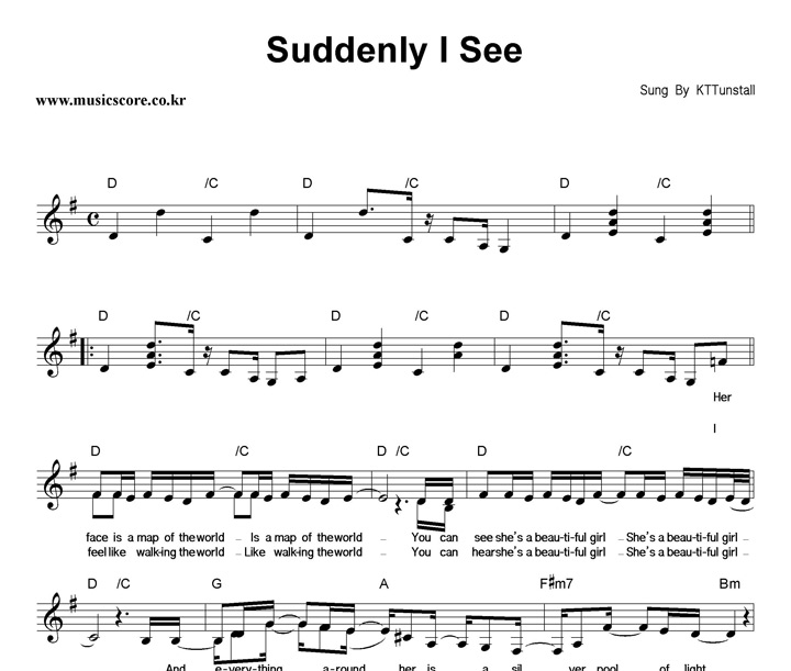 KT Tunstall Suddenly I See Ǻ