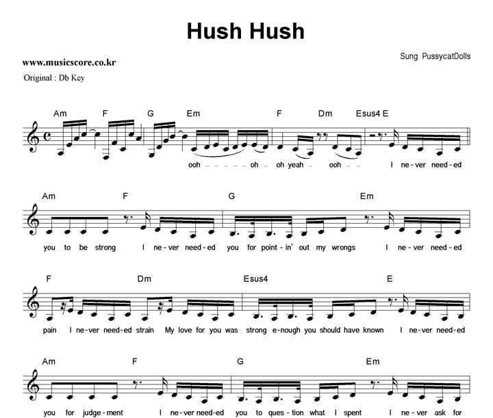 Pussycat Dolls Hush Hush  CŰ �Ǻ�