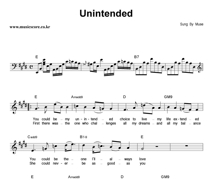 Muse Unintended Ǻ