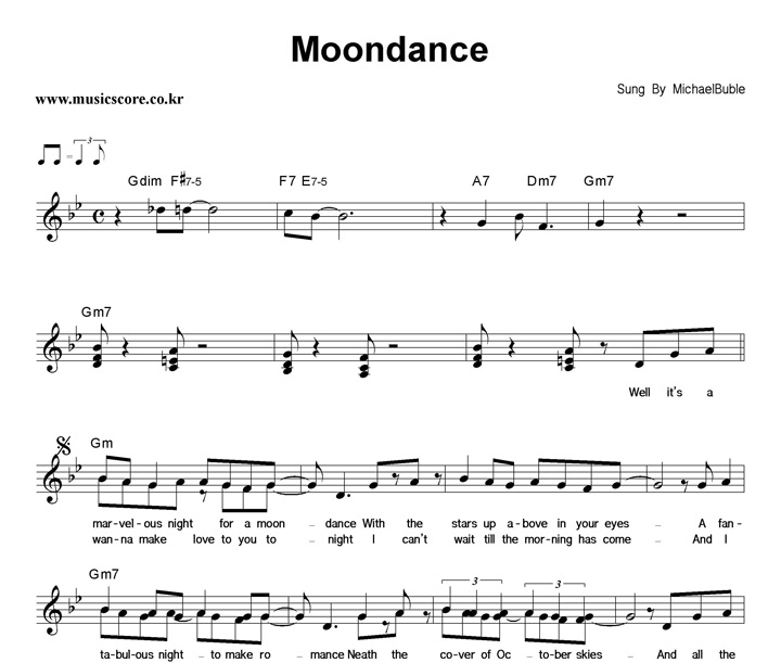 Michael Buble Moondance Ǻ