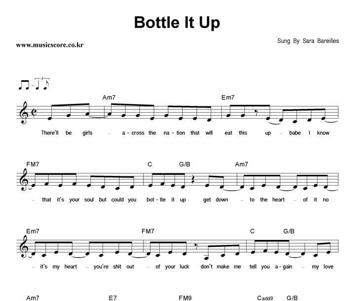 Sara Bareilles Bottle It Up Ǻ