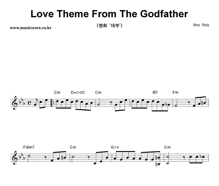 Nino Rota Love Theme From The Godfather Ǻ