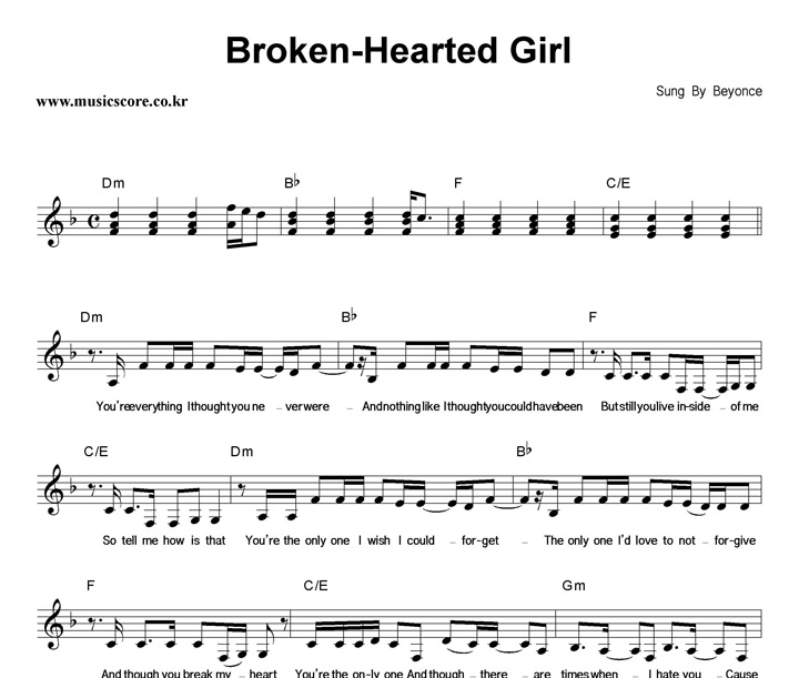 Beyonce Broken Hearted Girl Ǻ
