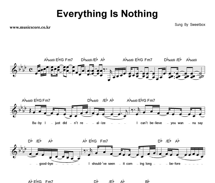 Sweetbox Everything Is Nothing Ǻ