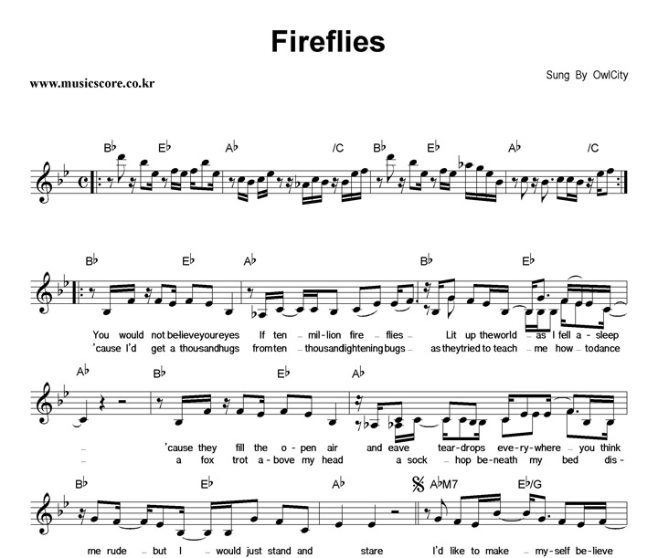 Owl City Fireflies Ǻ