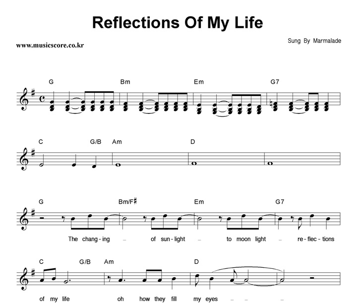 Marmalade Reflections Of My Life Ǻ