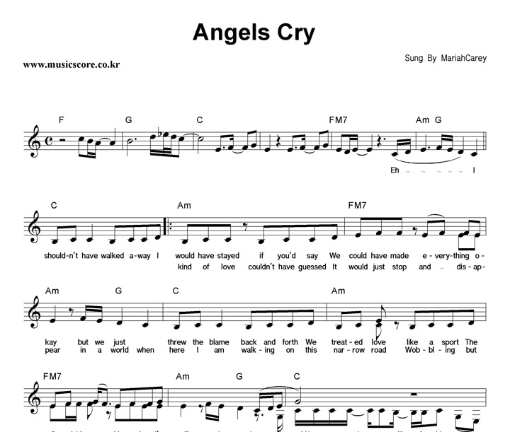 Mariah Carey Angels Cry Ǻ