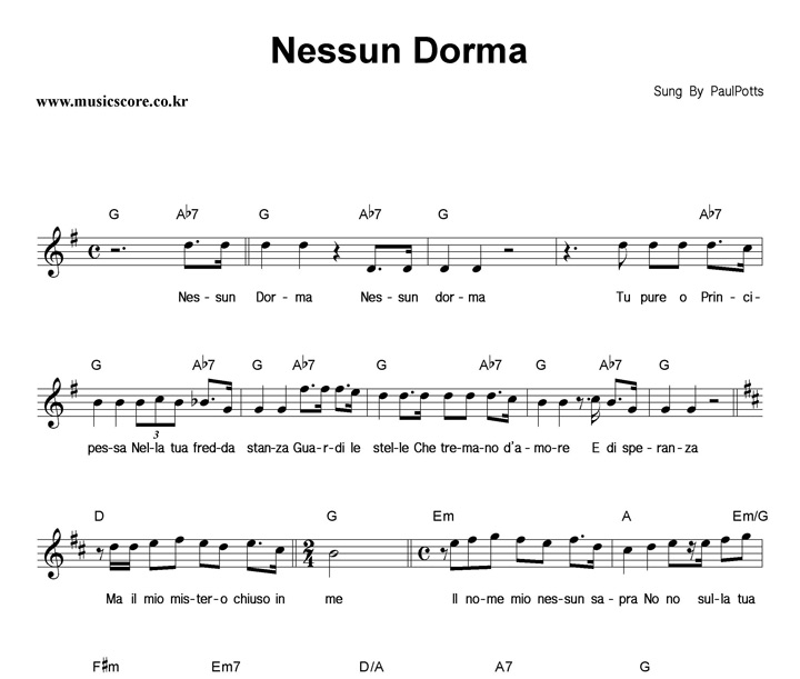 Paul Potts Nessun Dorma Ǻ