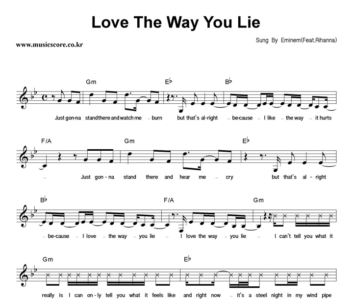 Eminem Love The Way You Lie Ǻ