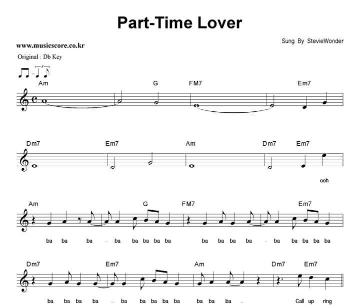 Stevie Wonder Part-Time Lover  CŰ Ǻ