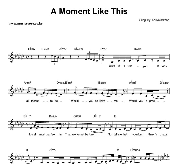 Kelly Clarkson A Moment Like This Ǻ