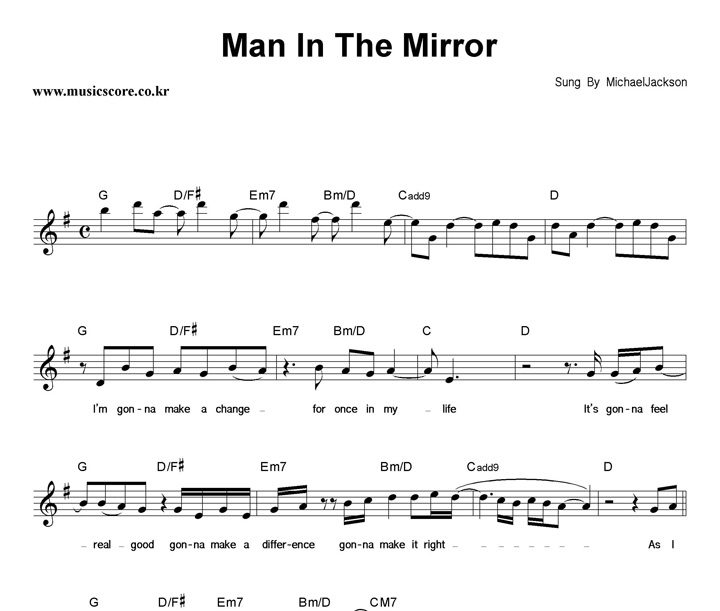 Michael Jackson Man In The Mirror Ǻ