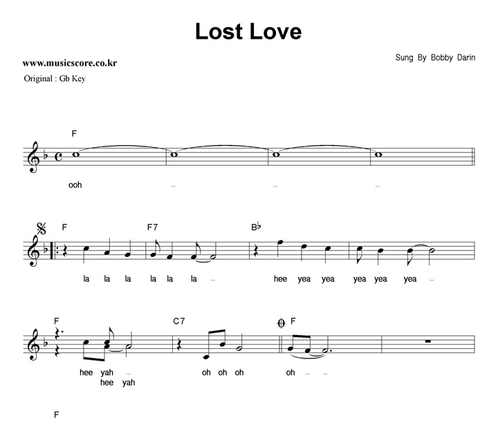 Bobby Darin Lost Love  FŰ Ǻ